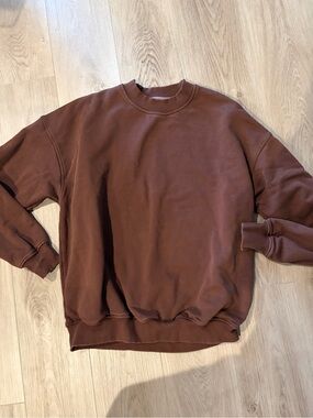 Hours Extra Heavyweight  Crewneck Sweatshirt - Brown